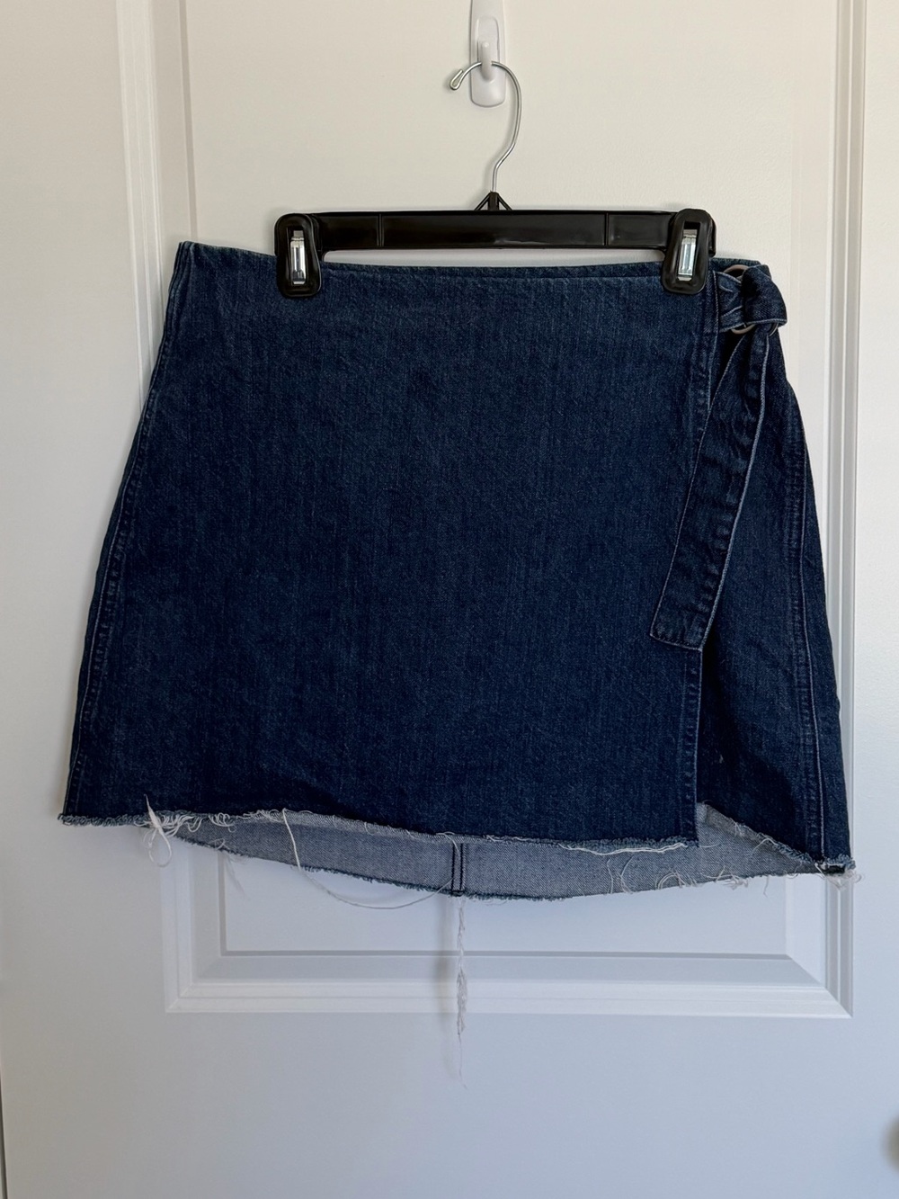 Madewell | Dark Wash Denim Wrap Skirt